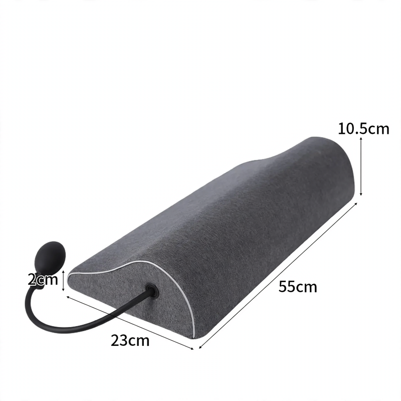 Inflatable neck support cushion with heating function