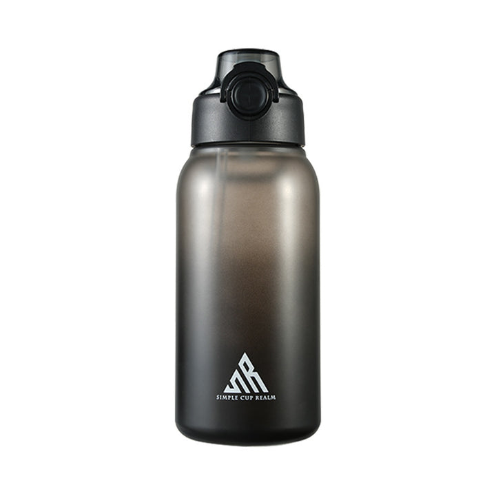 1L water bottle with aroma inserts and straw