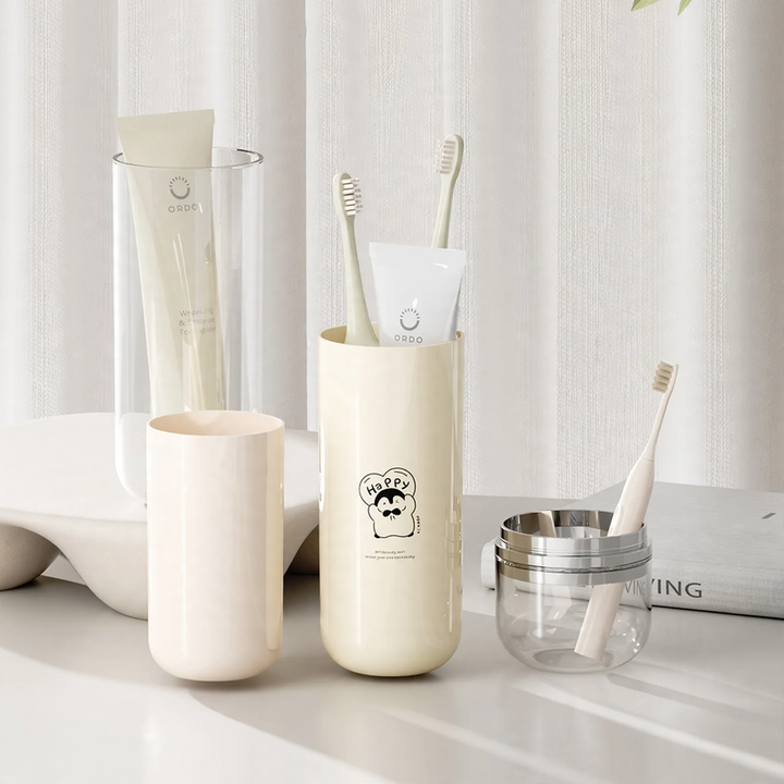 Travel Toothbrush Cup Set, 2–4 Cups
