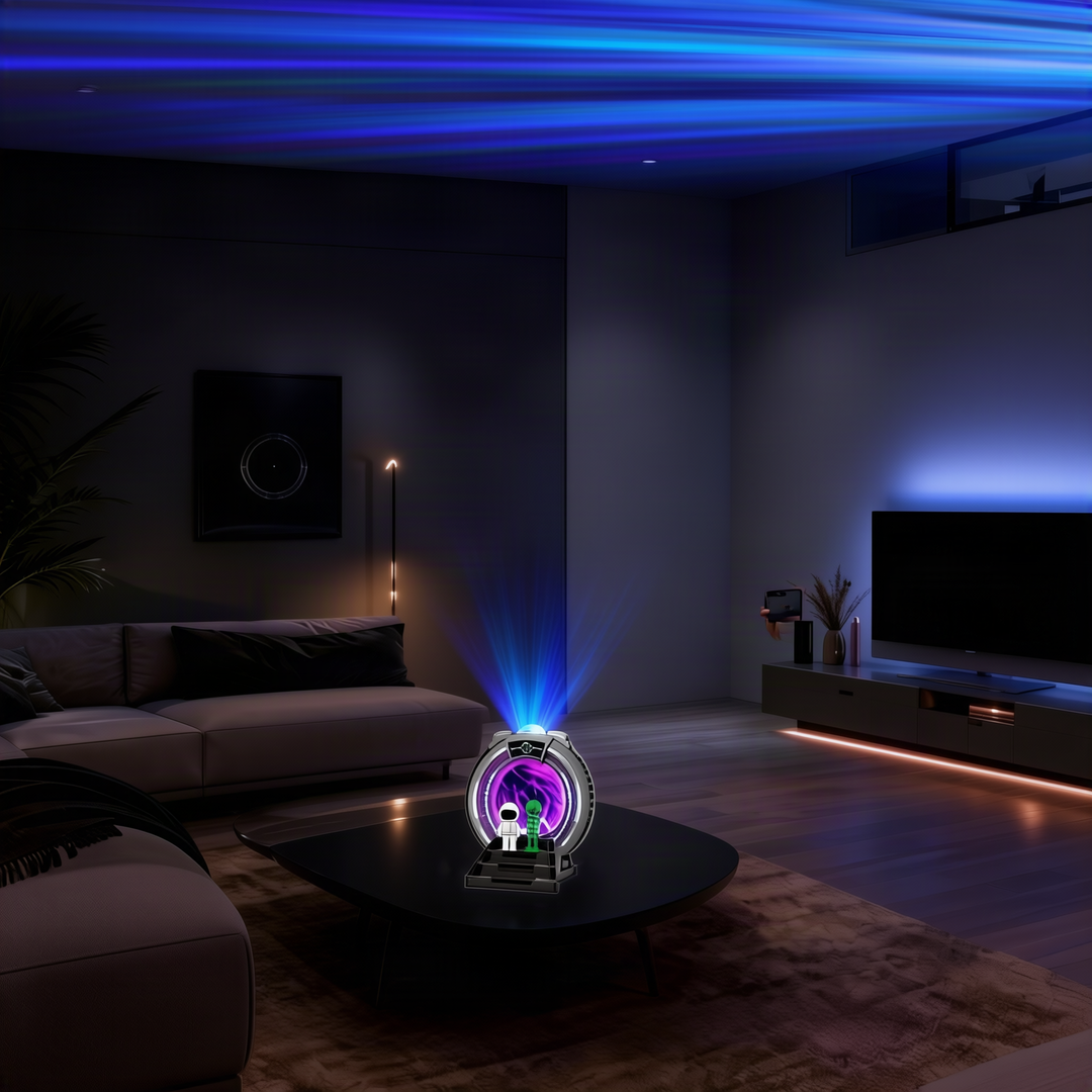 Aurora projection light with Bluetooth and white noise