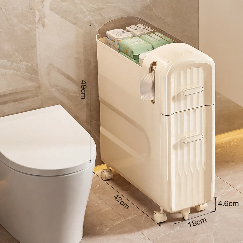 Bathroom shelf for niche areas, 2-tier