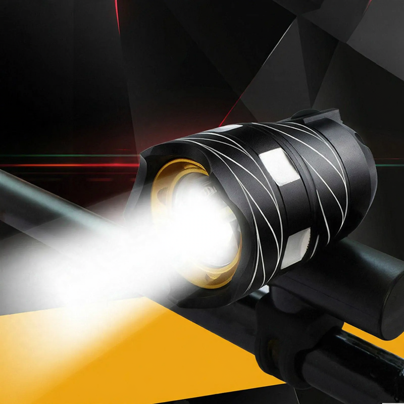 Bicycle light T6 with USB charging and high beam