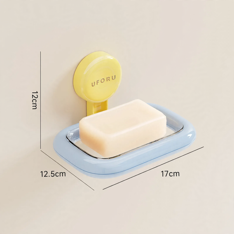 Kitchen organizer with suction cup, plastic