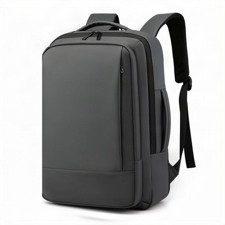 Expandable business backpack with USB charging, 20-35 L
