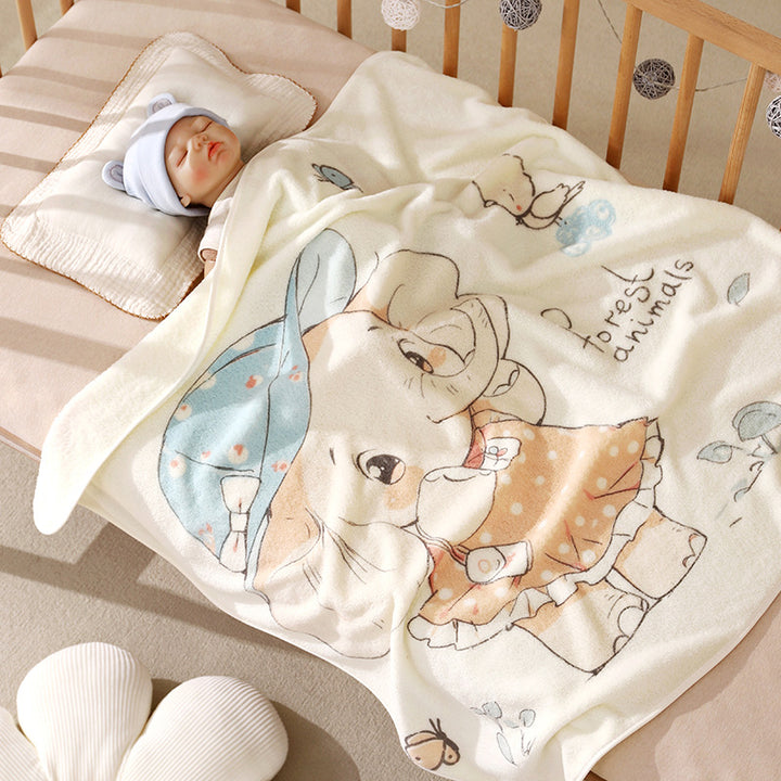 Baby blanket made of coral fleece, 80×80 cm