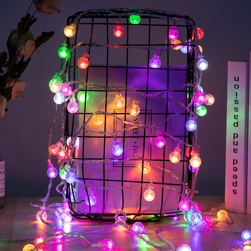 Solar string lights with stars and balls, 3.5 m