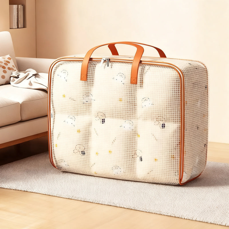 Storage bag for duvets and clothing