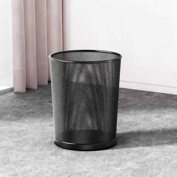Metal bin, round, large capacity