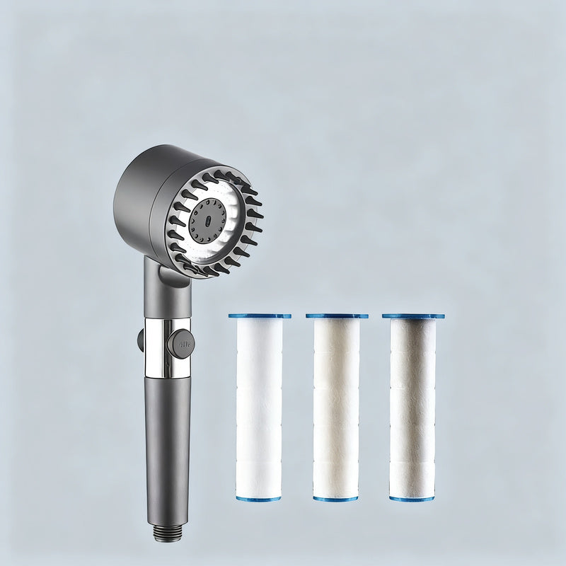 Shower head with filter and massage function