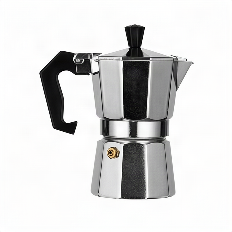 Stainless steel espresso maker