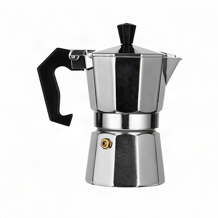 Stainless steel espresso maker