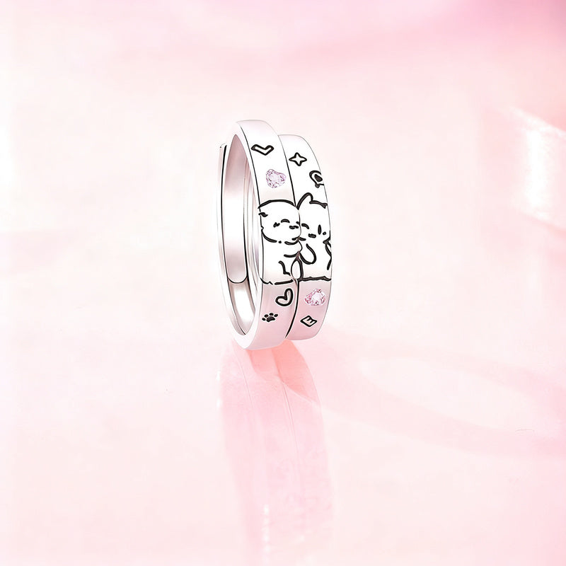 Pairing with cat and dog motif, adjustable