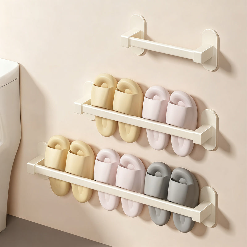 Bathroom slipper holder for hanging