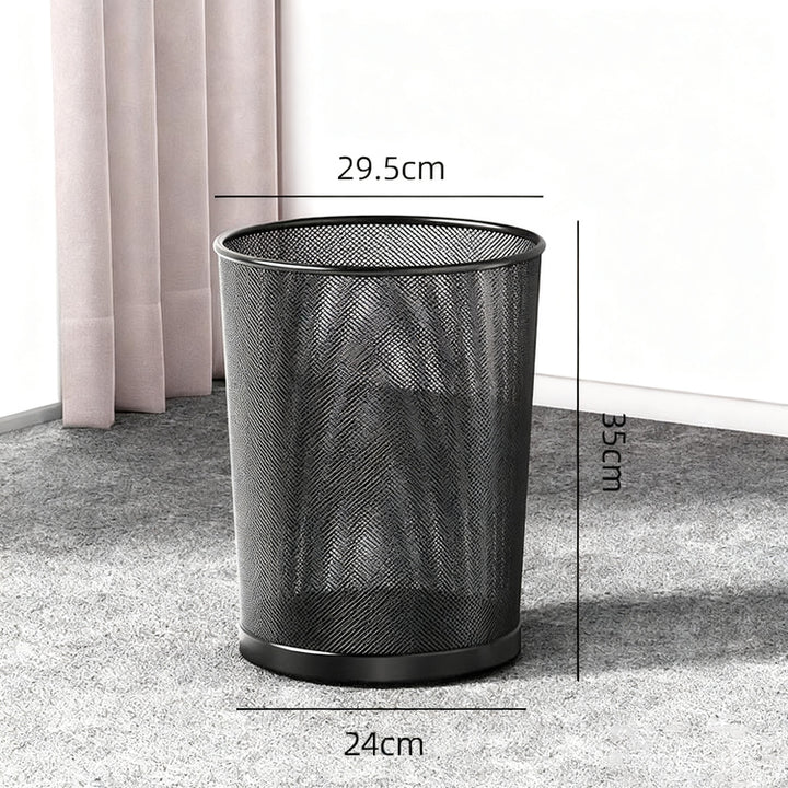 Metal bin, round, large capacity