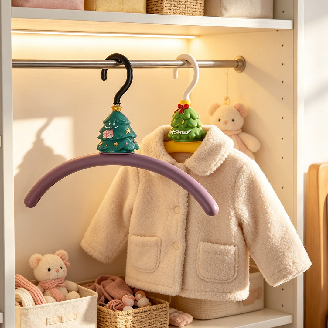 Clothes hanger, Christmas tree shape, non-slip, ABS