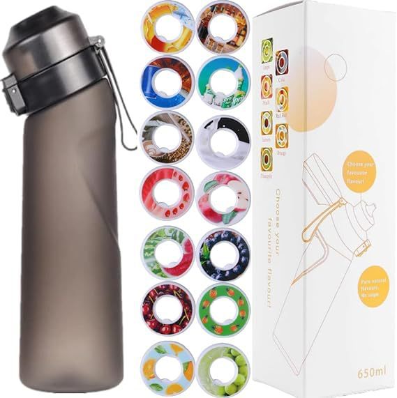 Sport drinking bottle 650ml with flavor rings made of Tritan