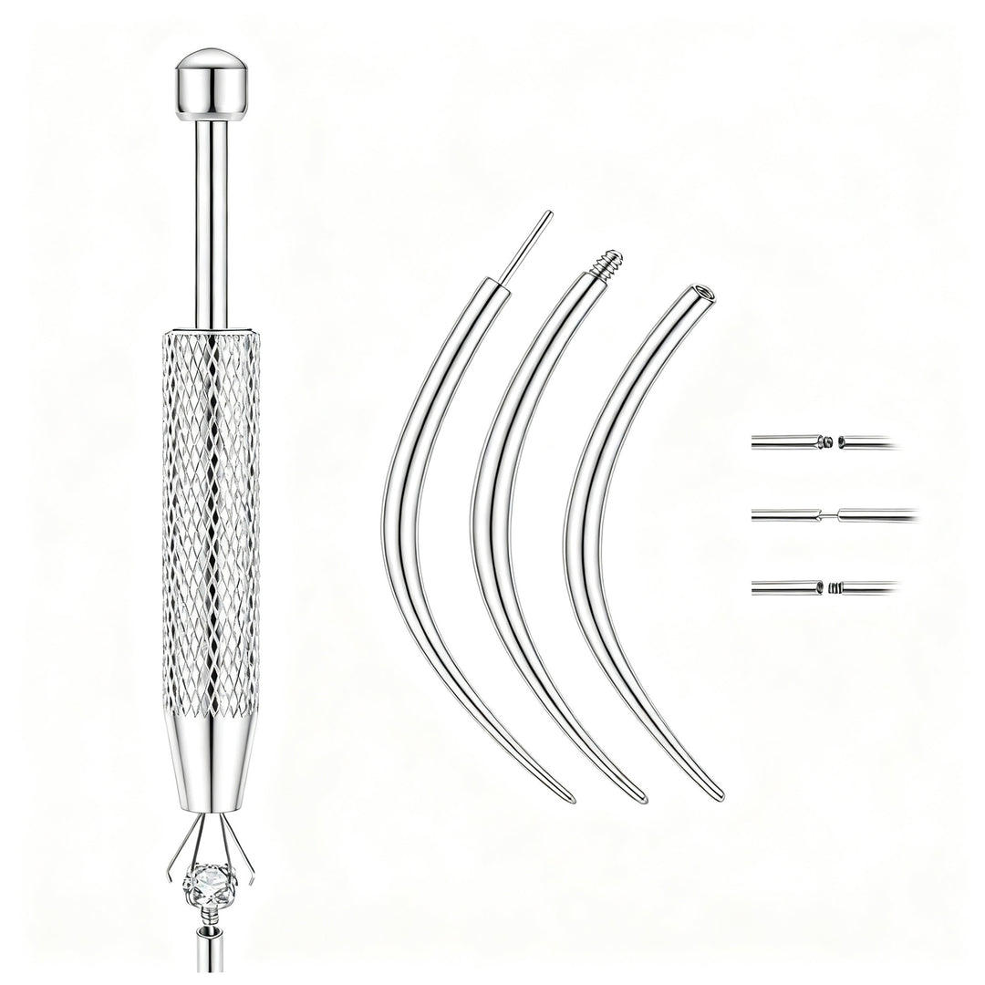 Titan-Piercing rod, flat base, internal thread