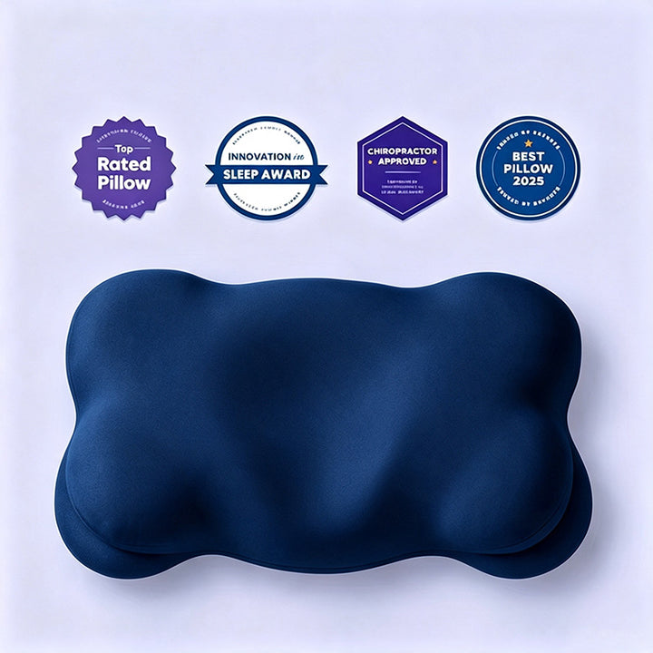Cloud-shaped neck support pillow made of memory foam
