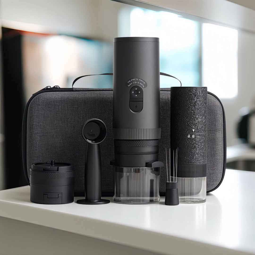 Espresso machine, portable, semi-automatic