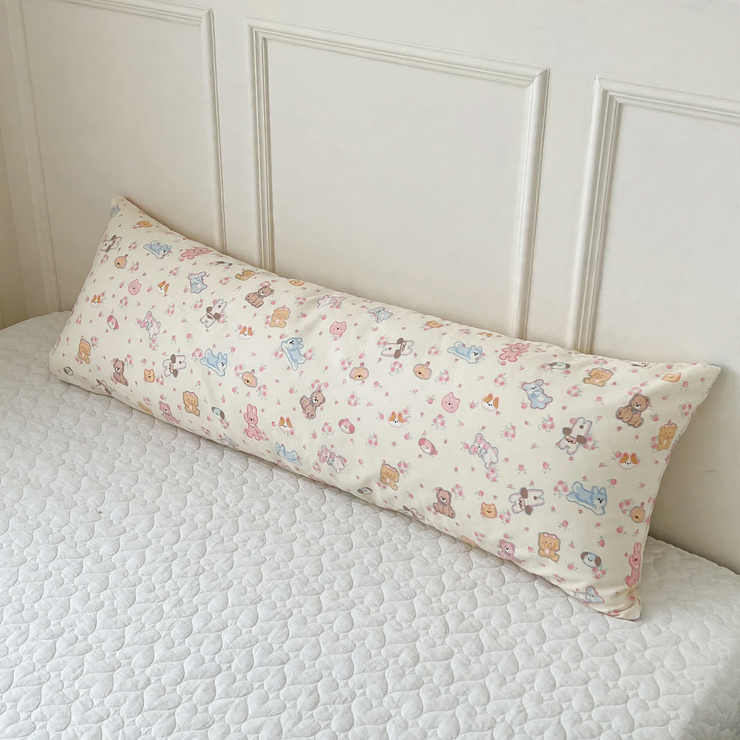 Long cotton back pillow 40 × 115 cm