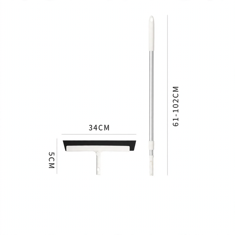 Extendable cleaning rod with interchangeable heads