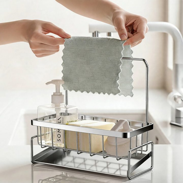 Stainless Steel Draining Rack for Dish Cloths