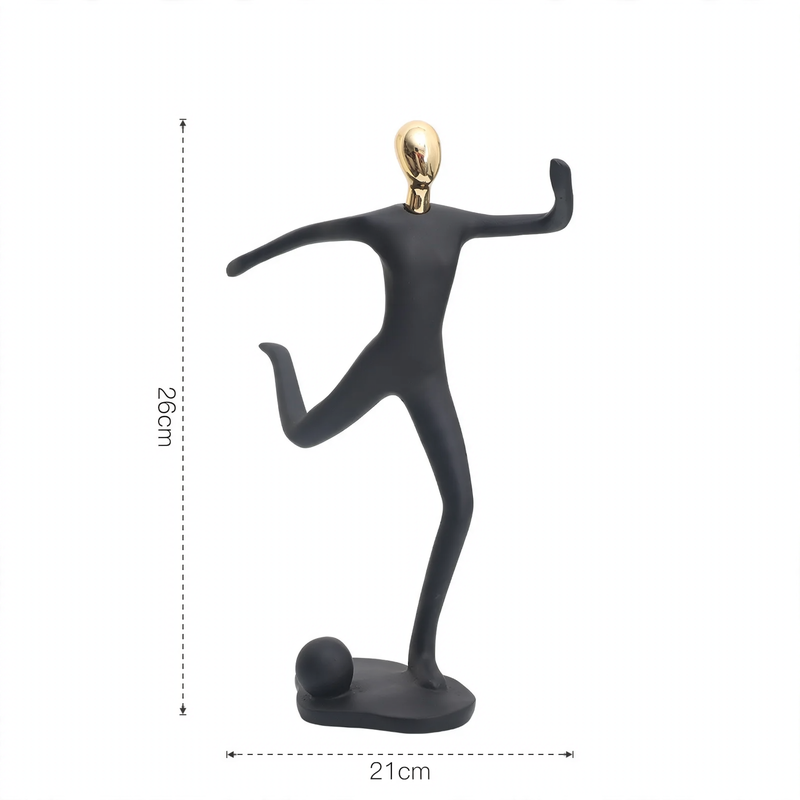 Sport figure made of resin, European style