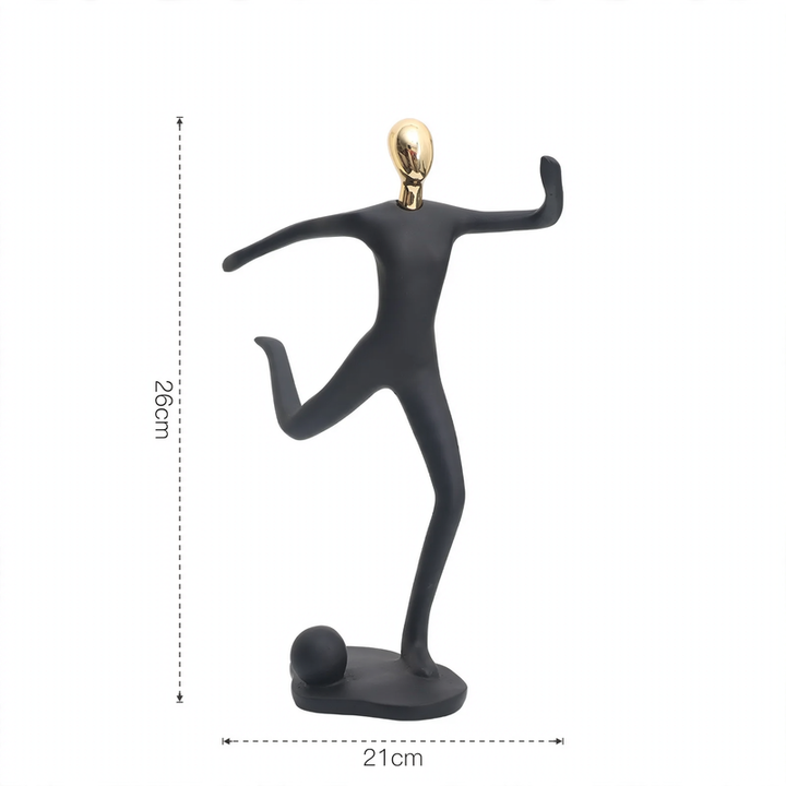 Sport figure made of resin, European style