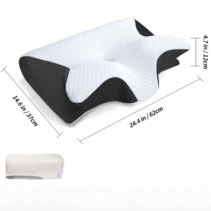 Memory foam neck support pillow