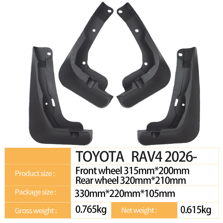 Mud flaps for Toyota RAV4 from 2026