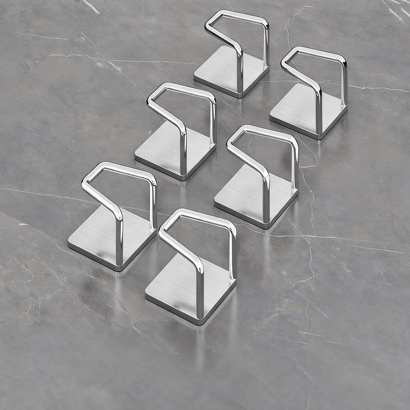Stainless steel hooks for under-cabinet, no drilling