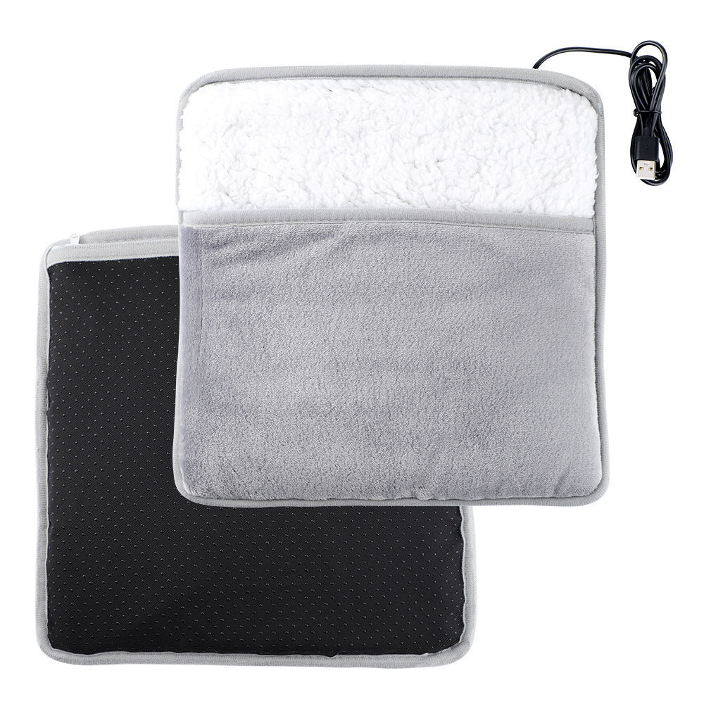 Foot warmer with push button switch