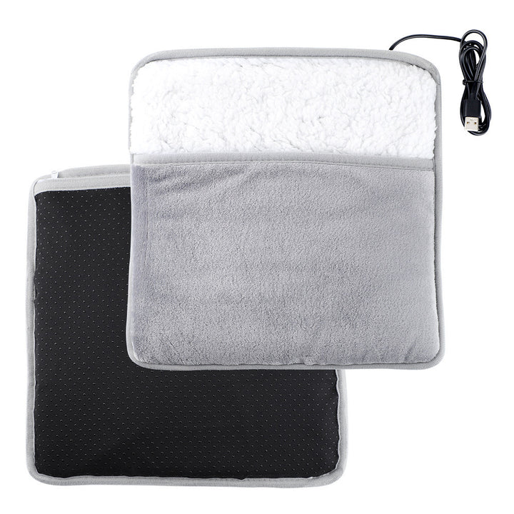 Foot warmer with push button switch