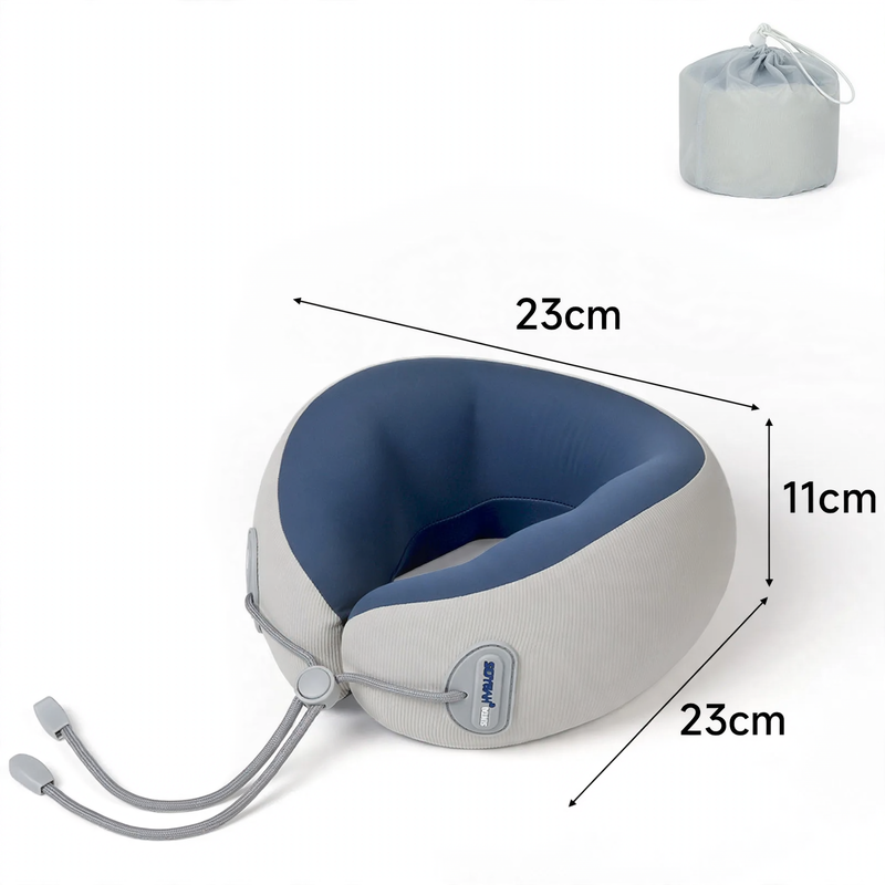 Memory foam neck support pillow