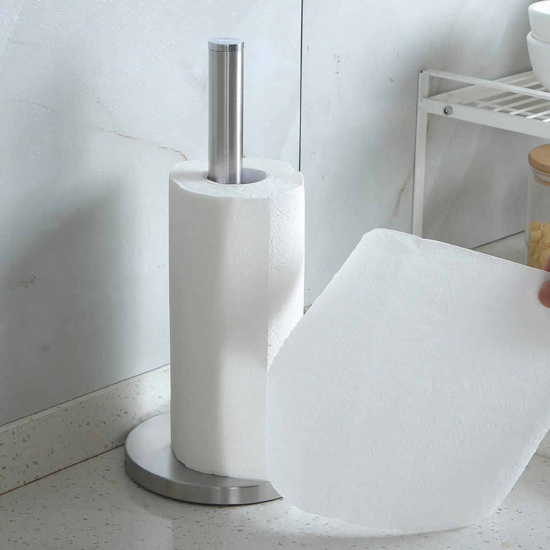 Stainless steel kitchen roll holder
