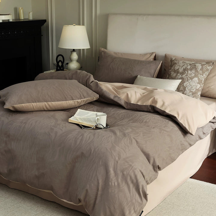 Cotton bedding set, 4-piece, long staple combed