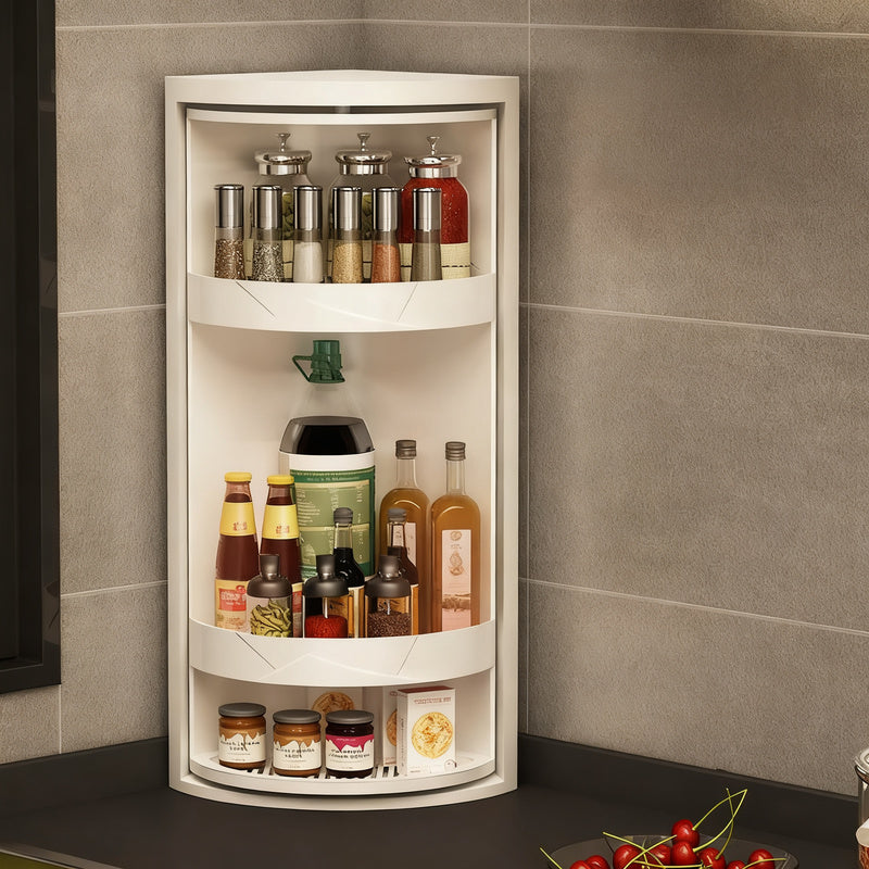 Rotatable spice rack made of plastic