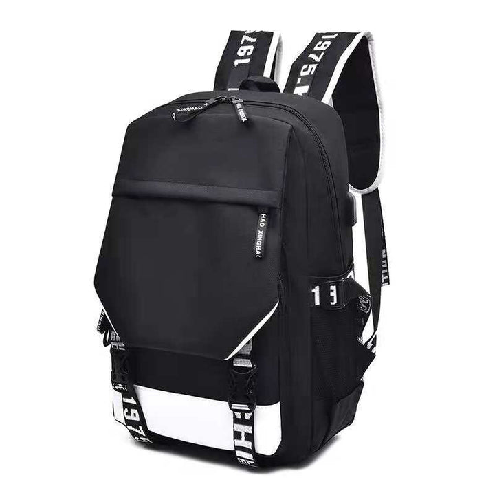 Nylon backpack with USB charging function, 20–35 L