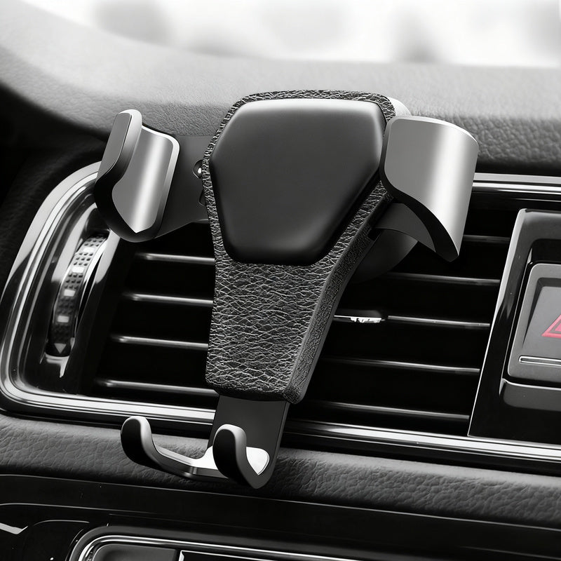 Car phone holder for the ventilation