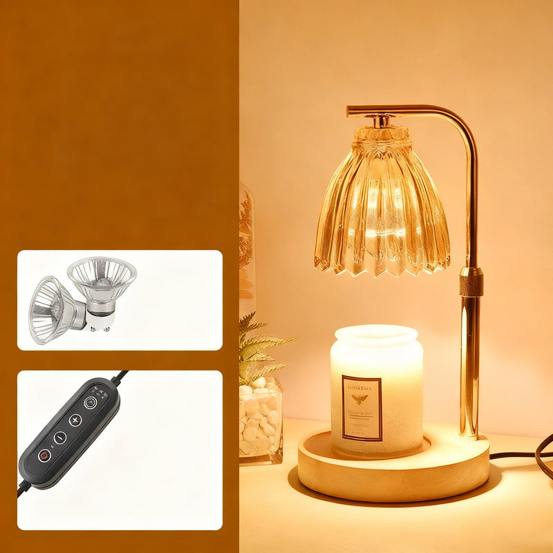 Wax melt fragrance lamp with dimmer function