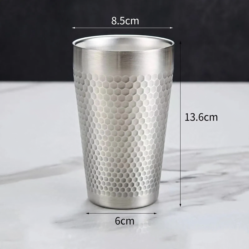 Double-walled stainless steel mug, 175–260 ml