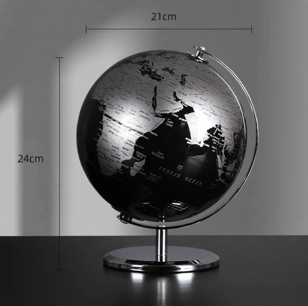 Globus decorative figure, transparent, modern design