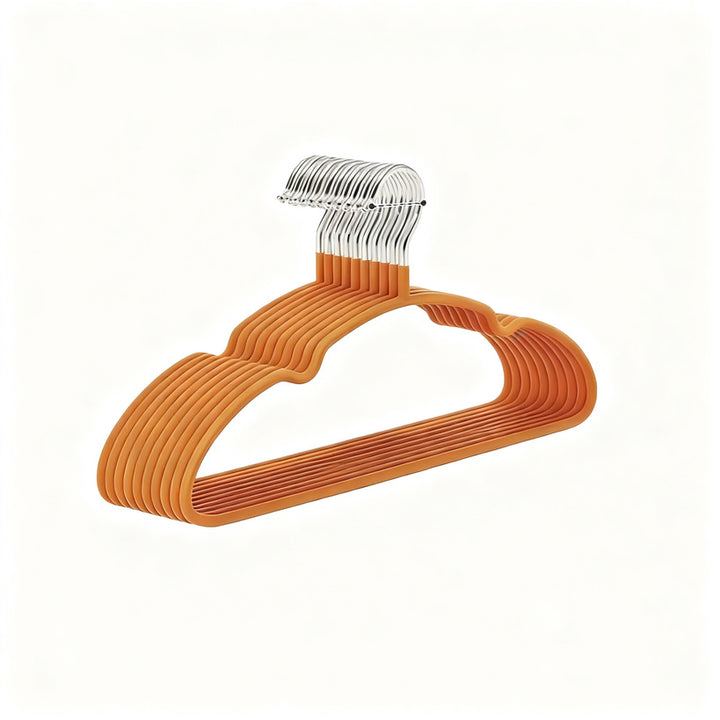 Wide plastic hangers, non-slip, set of 10 or 20