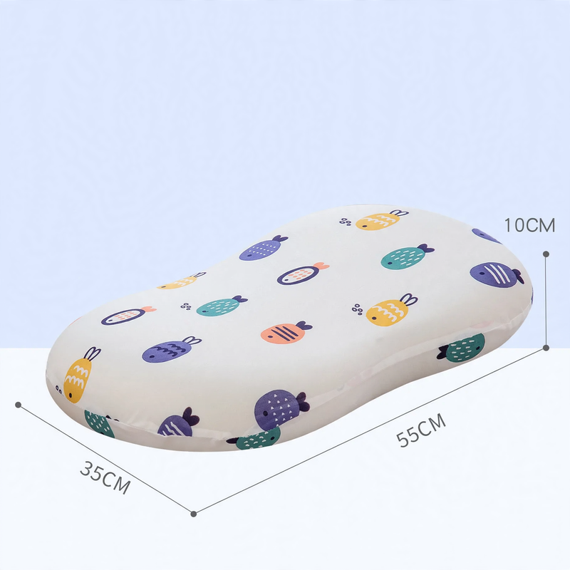 Kids' pillow with wave design made of memory foam