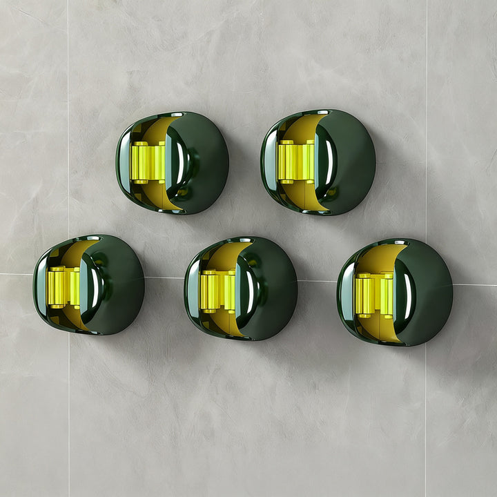 Wall hooks without drilling for brooms and cleaning cloths