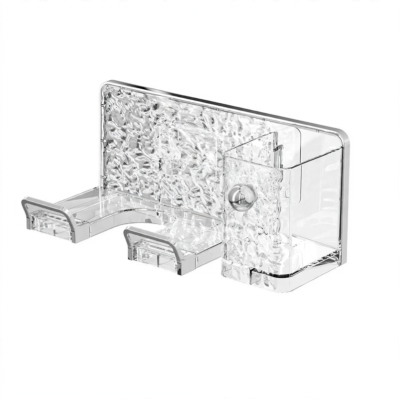 Wall mount for hair dryer, drill hole free