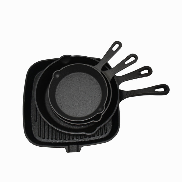 Cast Iron Frying Pan Set, 5-piece