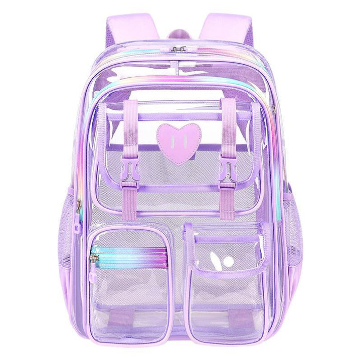 Transparent PVC backpack, waterproof