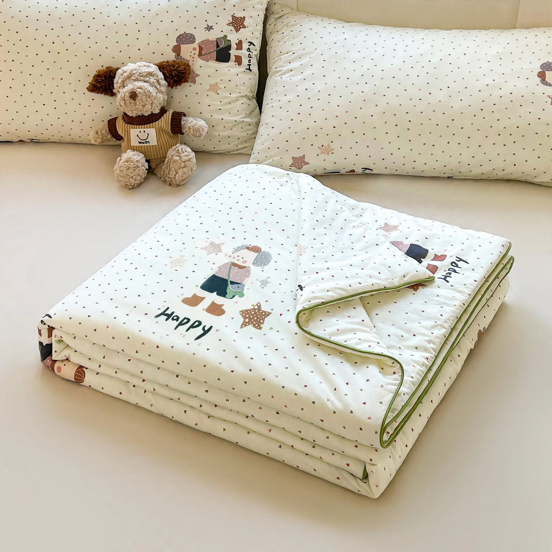 Summer blanket with cooling effect, machine washable