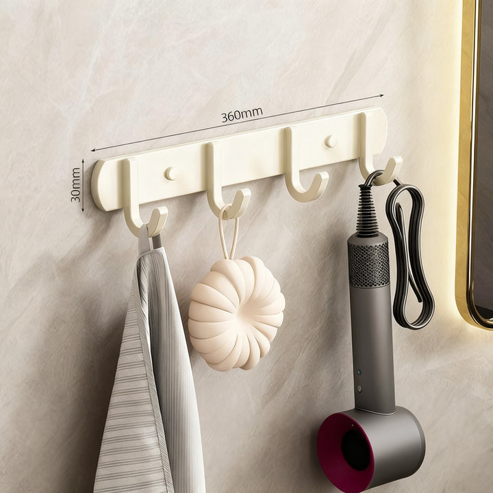 Strong aluminum wall hooks with adhesive pads